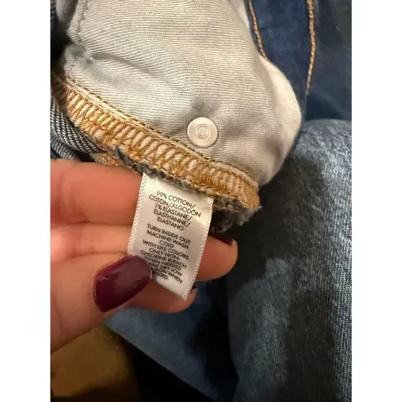 Loft the boot mid rise rolled down hem jean size 27/4 petite - Picture 10 of 12